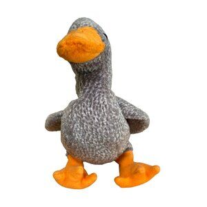 Ty Beanie Baby Original Retired Ewey Plush Goose 1998 Gray & Orange Soft Toy Col